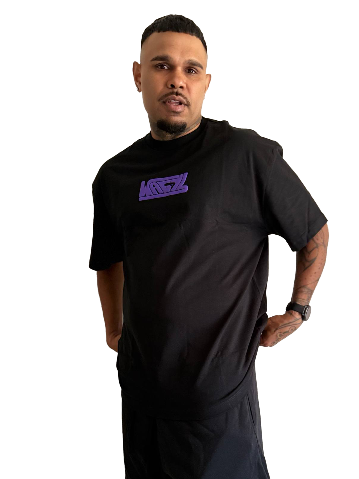 Wagyl Black Simple Tee