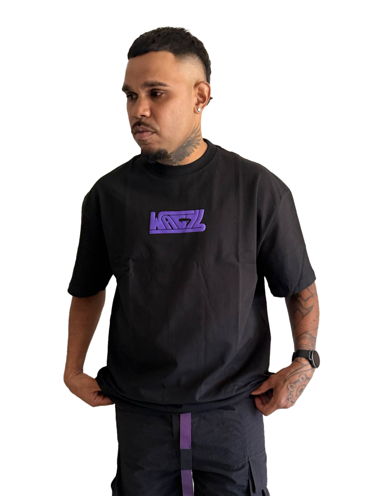 Wagyl Black Simple Tee