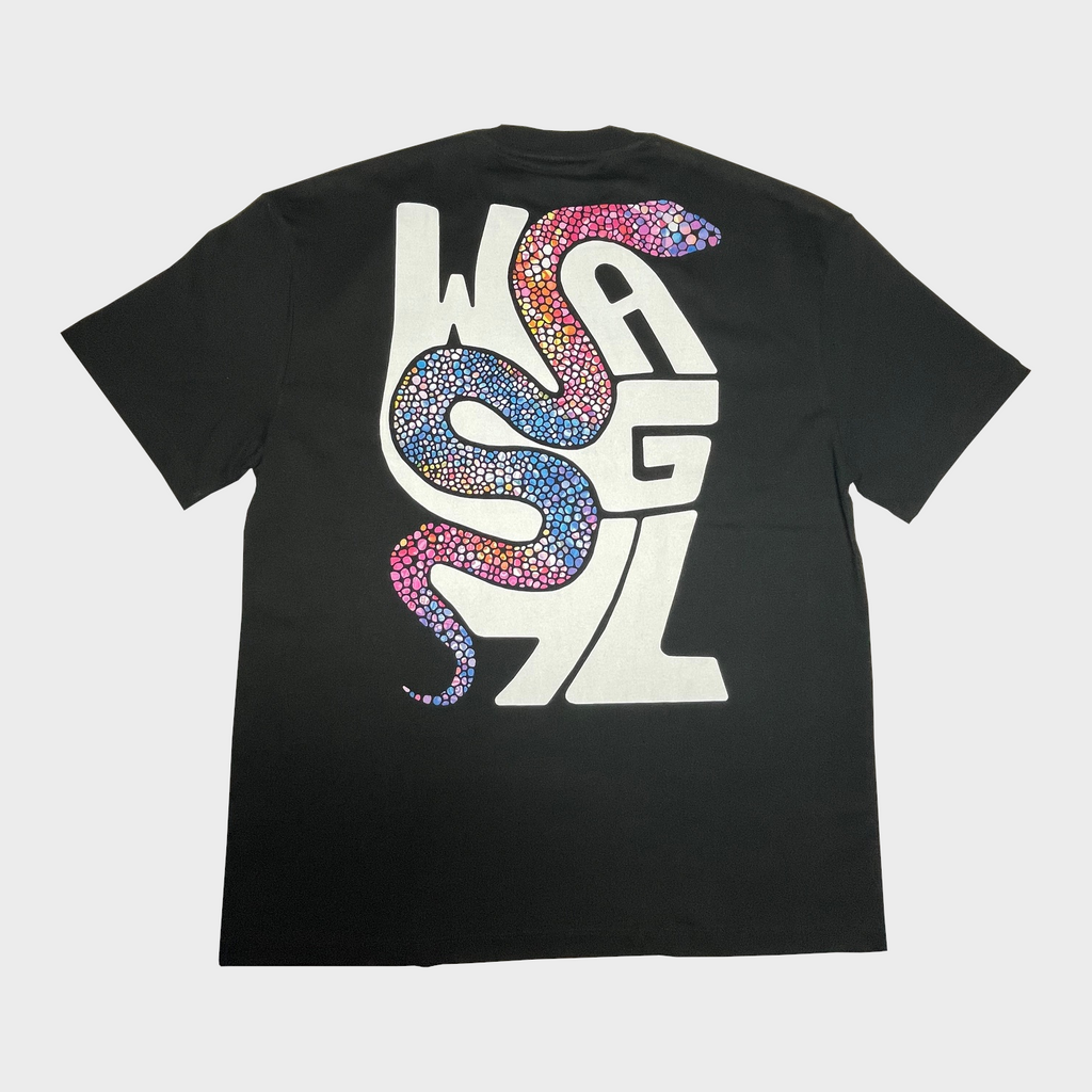 Wagyl Black Graphic Tee