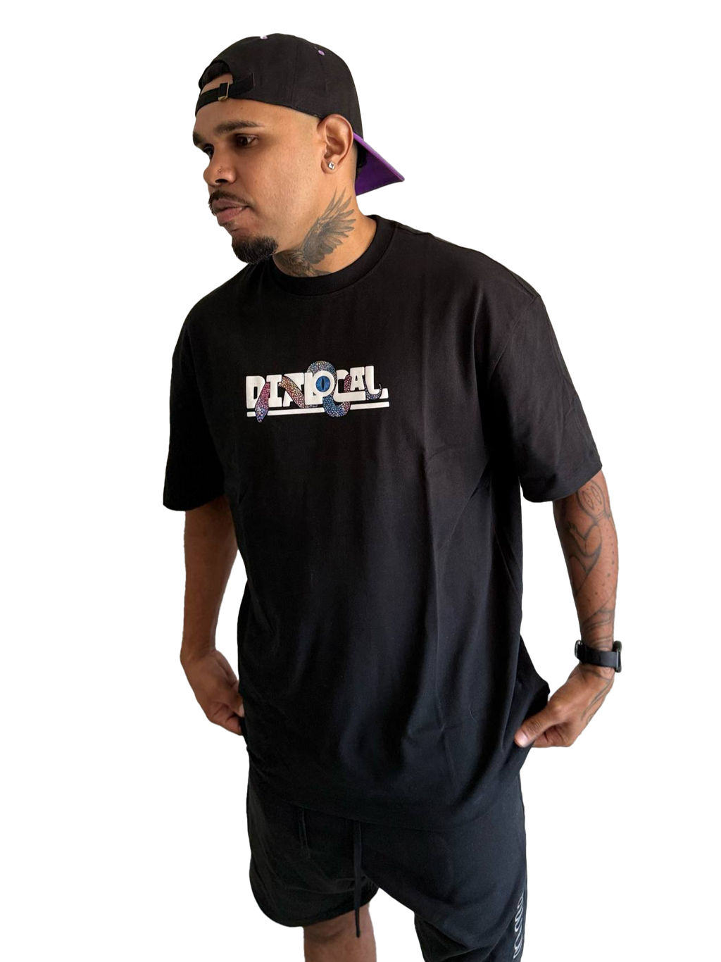Wagyl Black Graphic Tee