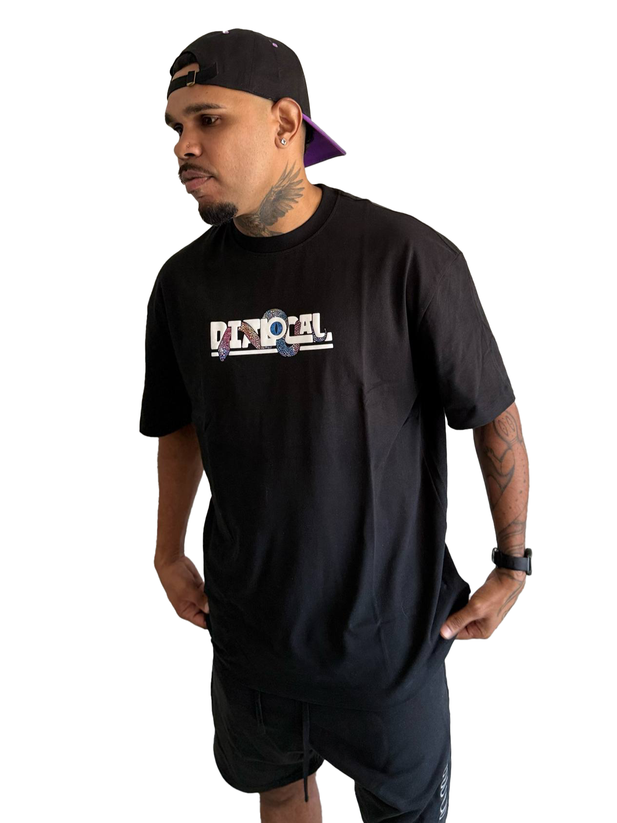 Wagyl Black Graphic Tee