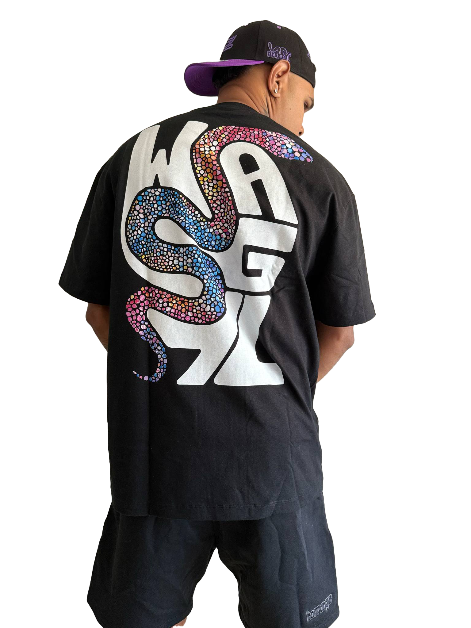 Wagyl Black Graphic Tee